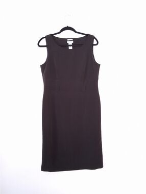 LIZ & Co dress sheath Sleeveless  Black  round neck  Y2K LBD